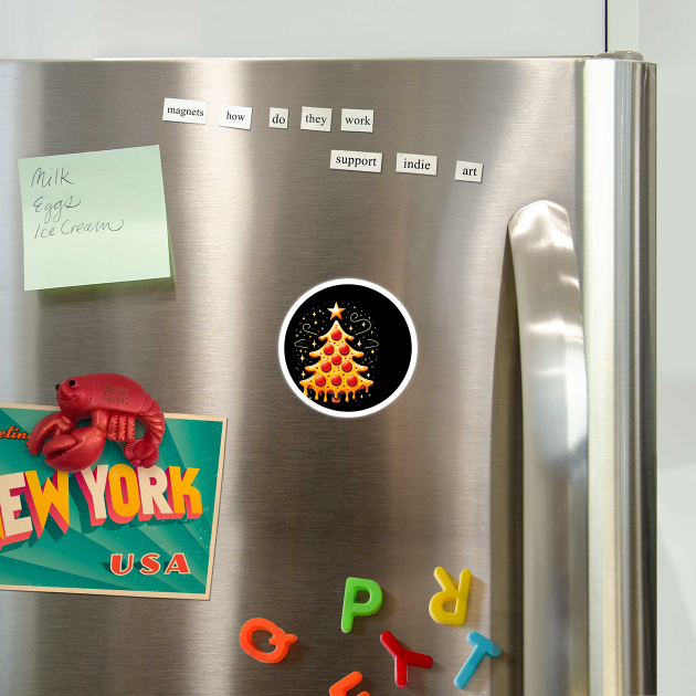 Pizza Xmas Tree, Christmas Style Pizza Lover by logiamerch